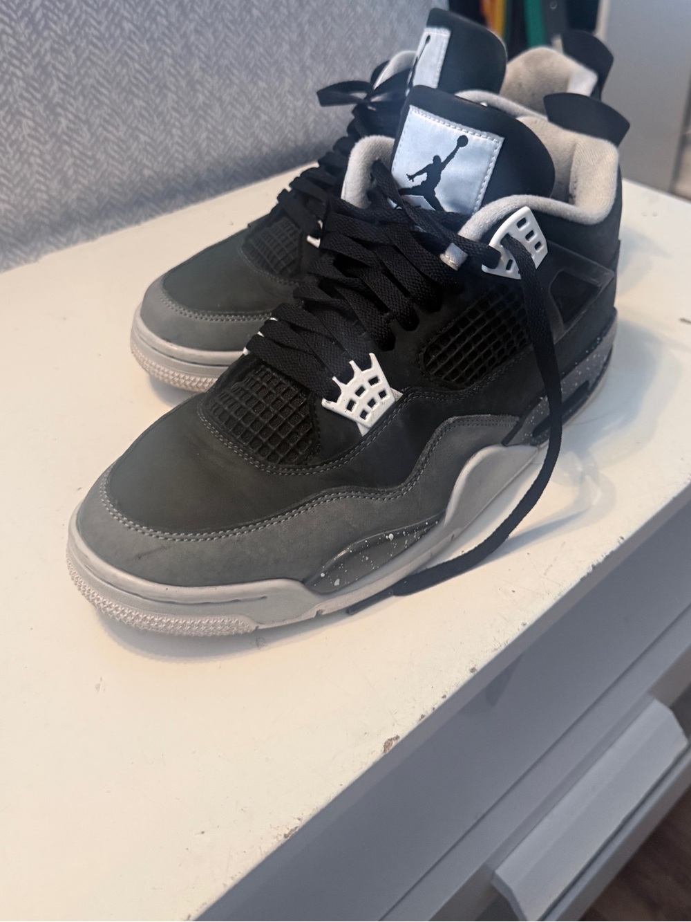 Air Jordan 4 Retro 'Fear' Black / Cool Grey | Men's Size 10.5